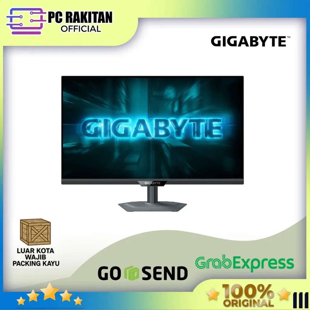 GIGABYTE GAMING MONITOR 27 INCH SS IPS QHD 2K 1440P 0.5MS 210HZ G27Q20 HDR ERGO 3Y