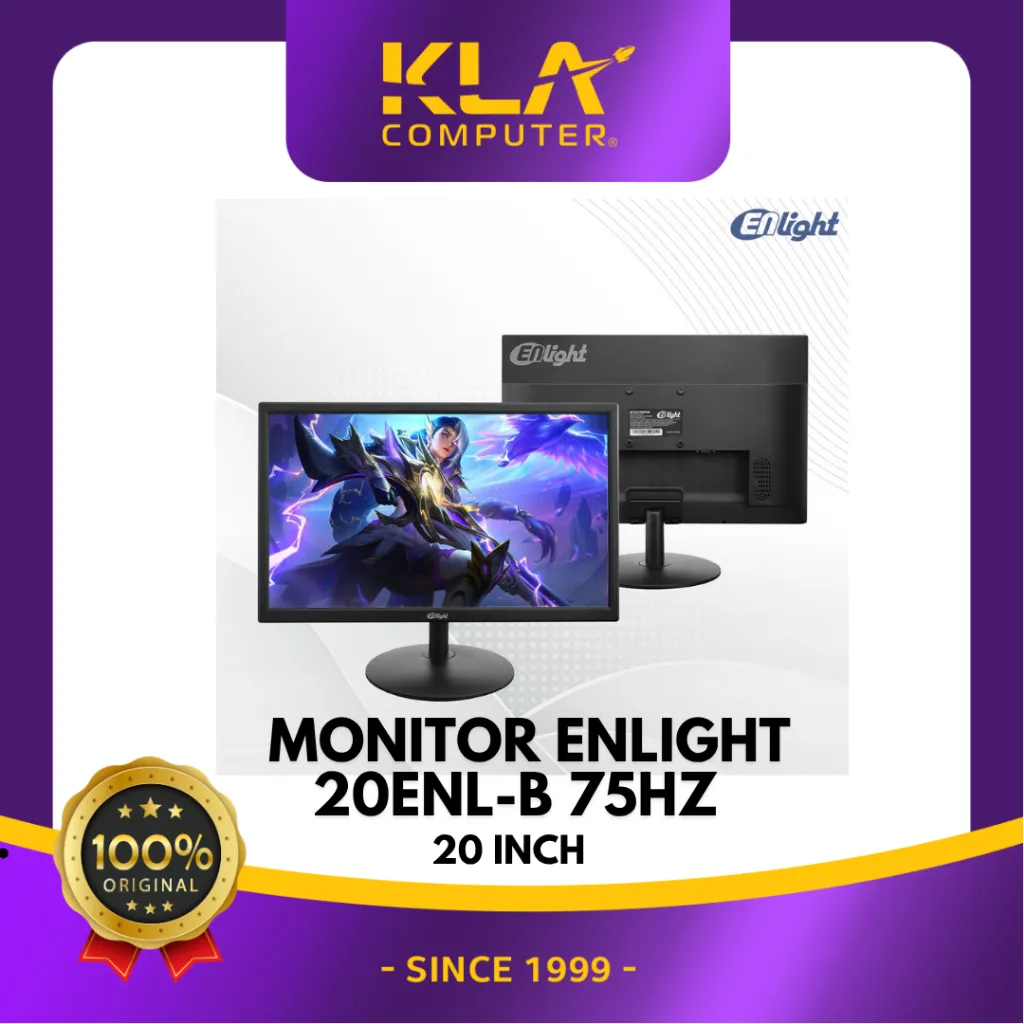 ENLIGHT 20ENL-B Monitor - 20 inch, HD (1440 x 900), VA, 75Hz