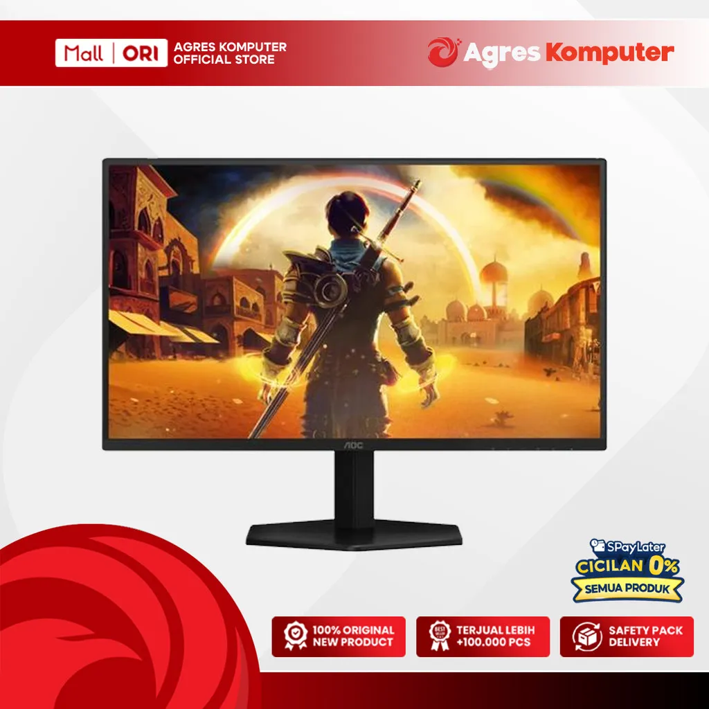 AOC GAMING MONITOR 245 INCH FAST IPS FHD 1080P 0.5MS 180HZ 25G42E HDR10 HDMI+DP 3Y ON SITE