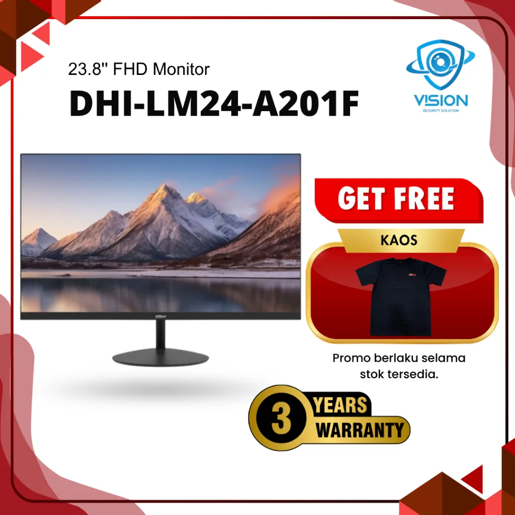 Dahua LM24-A201F 24 Inch/19 Inch HD+ VGA HDMI Monitor LED 100Hz 5ms