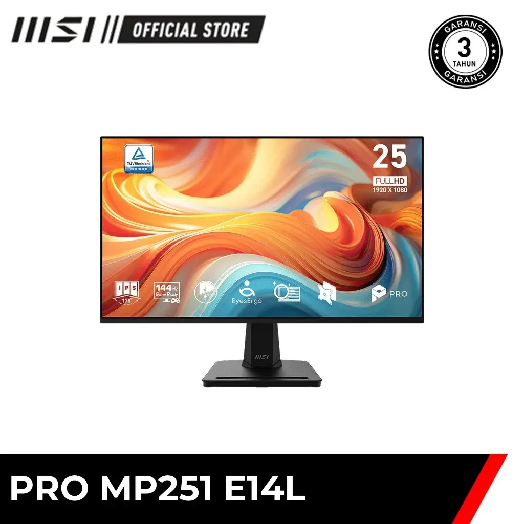 MSI Pro MP251 E14L 25 Inch IPS FHD 1080P 1MS 144HZ