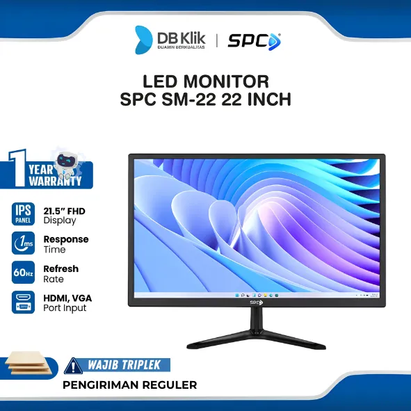 Spc Led Monitor Sm-22 21.5Inch 60Hz Ips Fhd Hdmi - Led Office Sm22