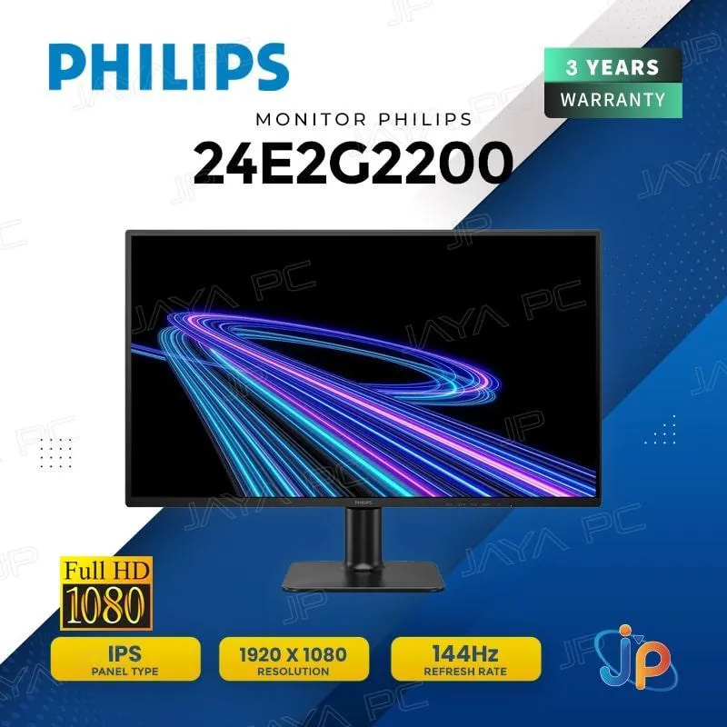 Monitor Philips LED IPS 24E2G2200 - Full HD 24" Inch