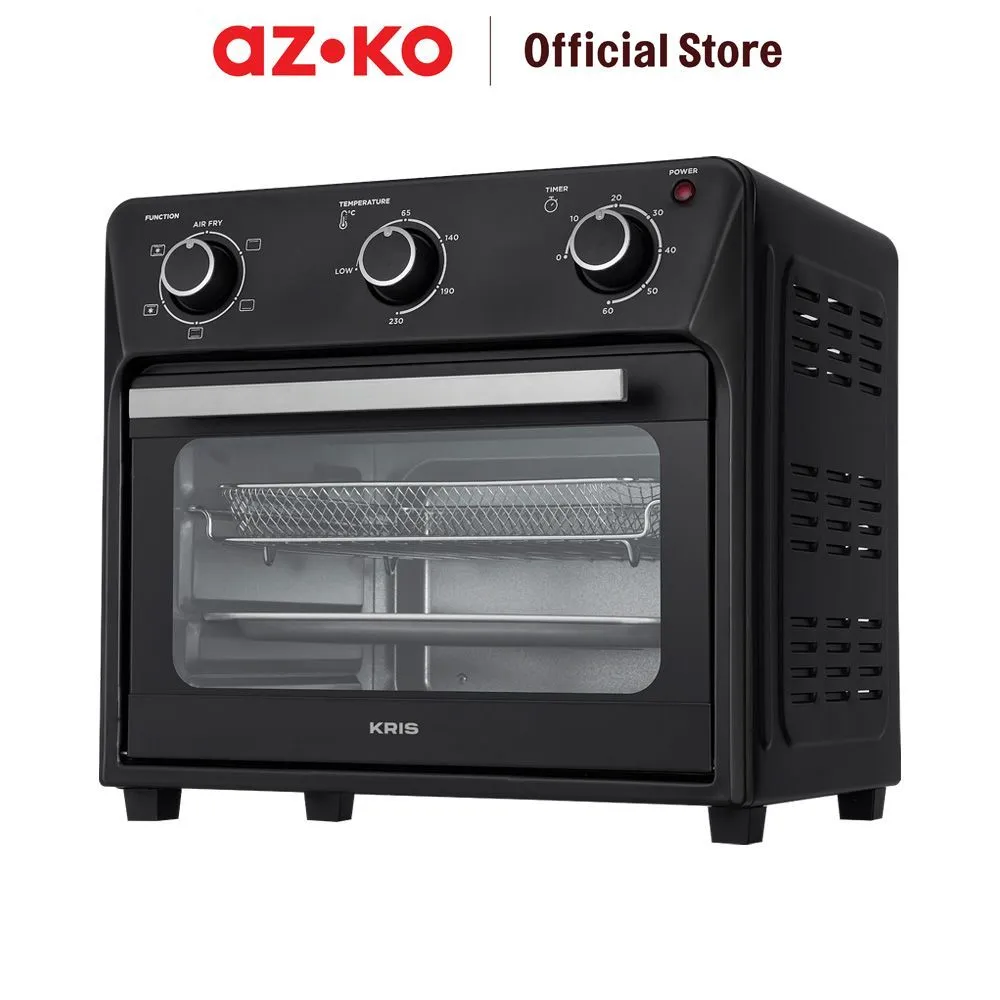 AZKO Kris Air Fryer Oven 800 Watt 28 Liter - Hitam Penggoreng Tanpa Minyak Fryer Listrik Penggorengan Udara Masak Udara Panas
