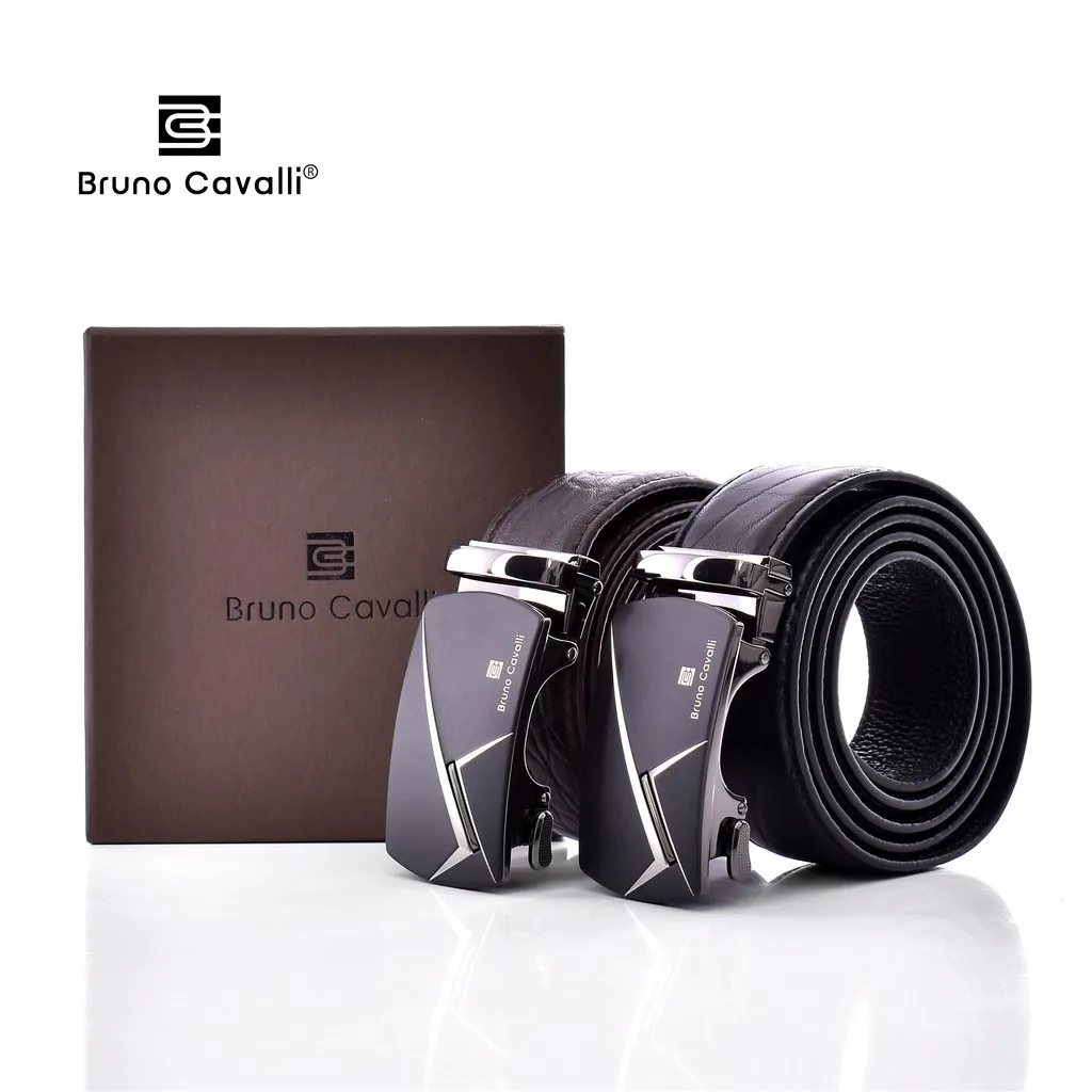 Bruno Cavalli SIMs 2.0 Ikat Pinggang Pria Kulit Sapi Asli - Men Belt