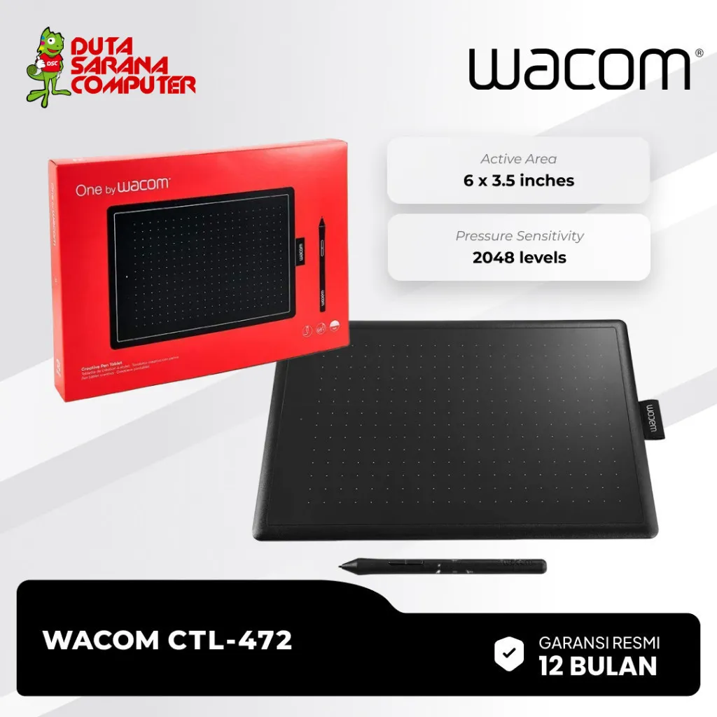 WACOM ONE BY WACOM CTL-472 DIGITAL GRAPHIC DRAWING TABLET SMALL