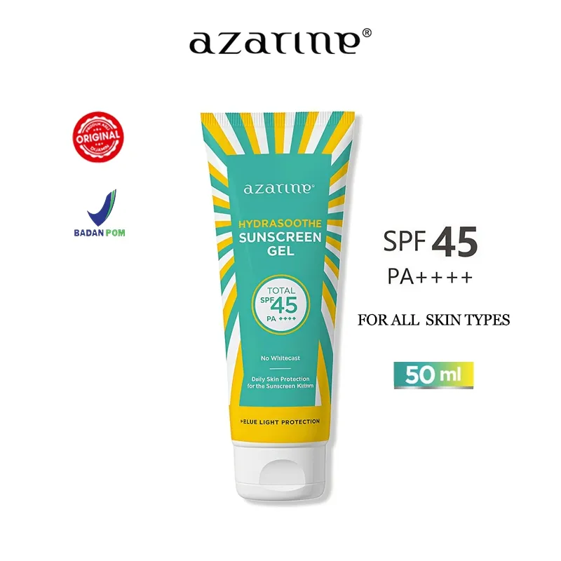 [50ml] Azarine Hydrasoothe Sunscreen Gel SPF45 PA++++ Sunscreen Best for Acne Prone / Oily Skin