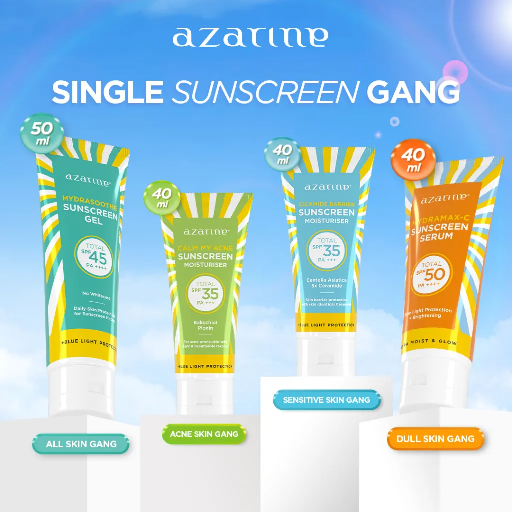 [BEST SELLER] Azarine All Sunscreen Series Sunscreen Kulit Berjerawat | Kulit Kering | Kulit Normal