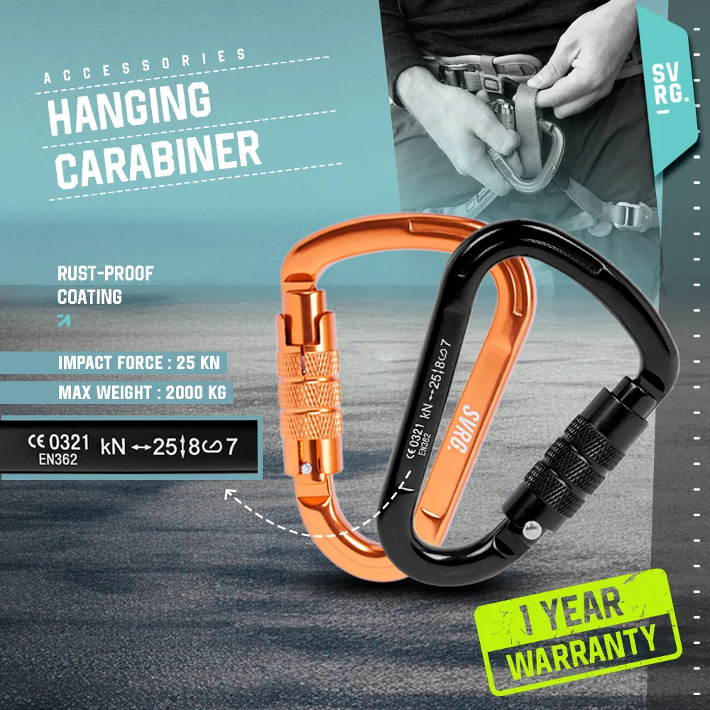 SVRG Hanging Carabiner - Up To 2400kg - Karabiner Climbing