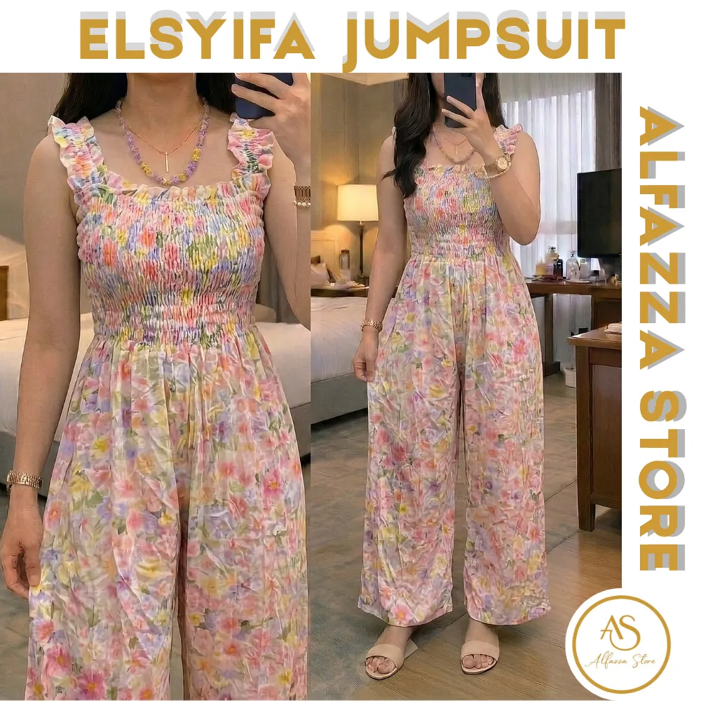 ALFAZZA ELsyifa Jumpsuit Kulot Rayon Adem & Stylish