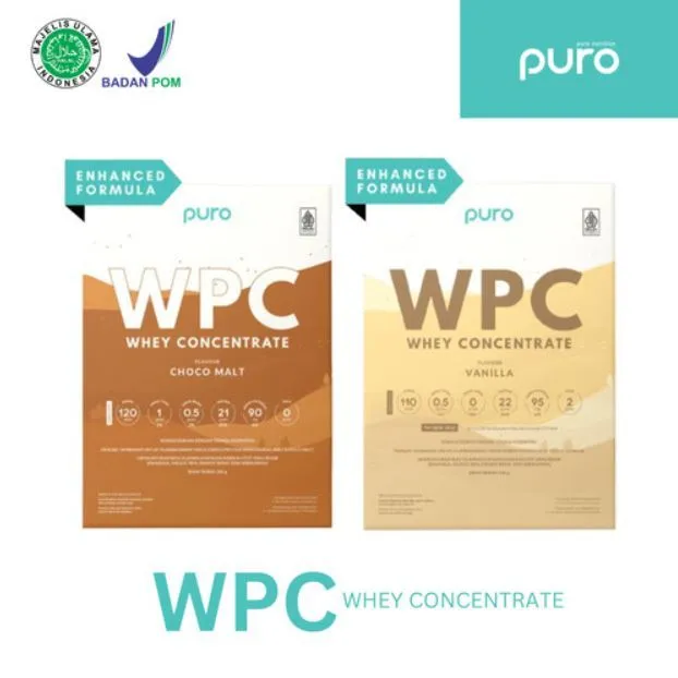 PURO WPRO WPC Whey Protein Concentrate Susu Protein - 300 gram