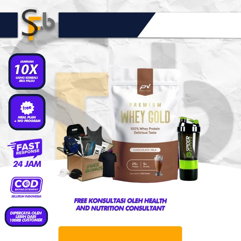 PROVUS Whey Gold Protein Concentrade 2Lbs 900 Gram