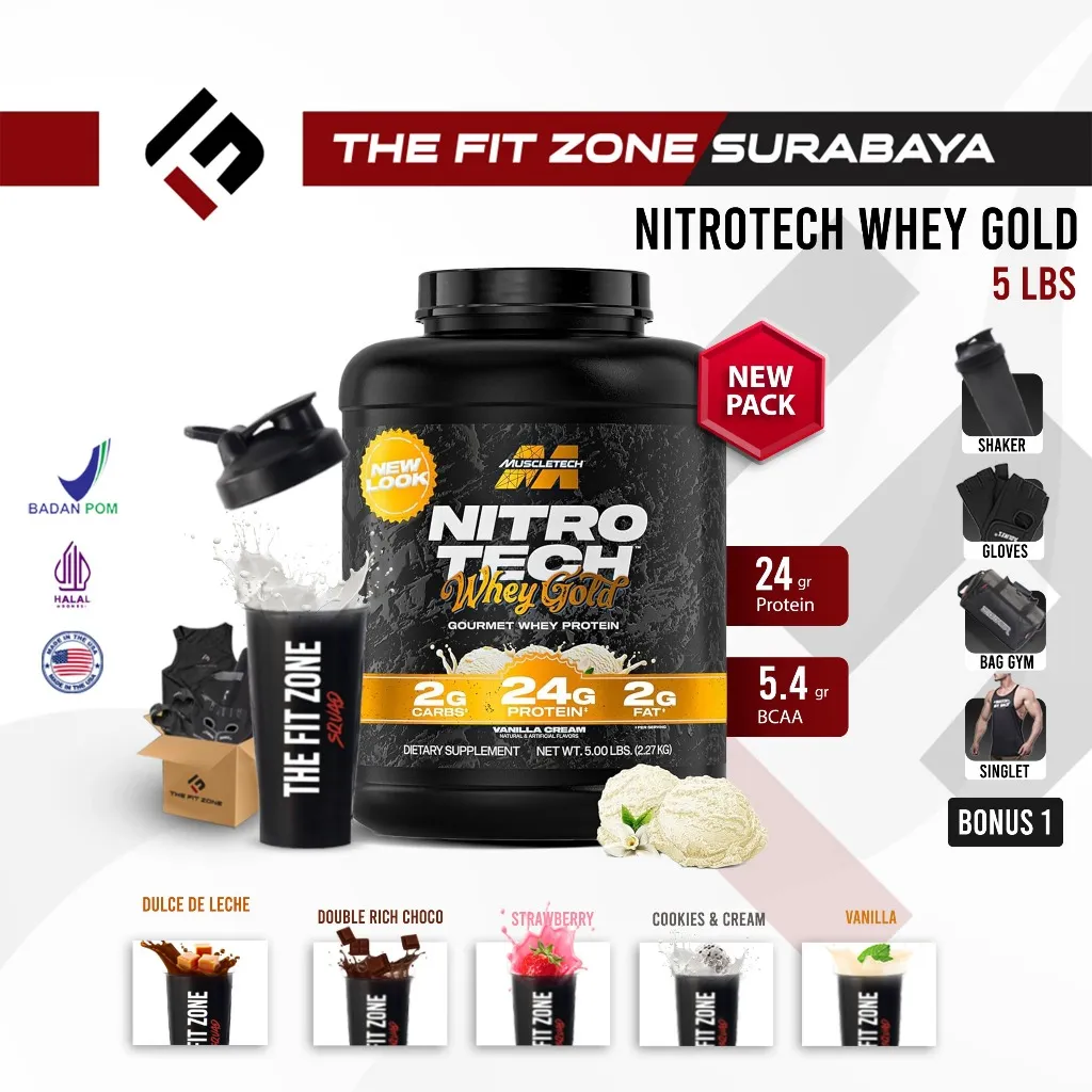 MUSCLETECH Nitrotech Whey Gold 5,03 Lbs Whey Protein Isolate Peptides