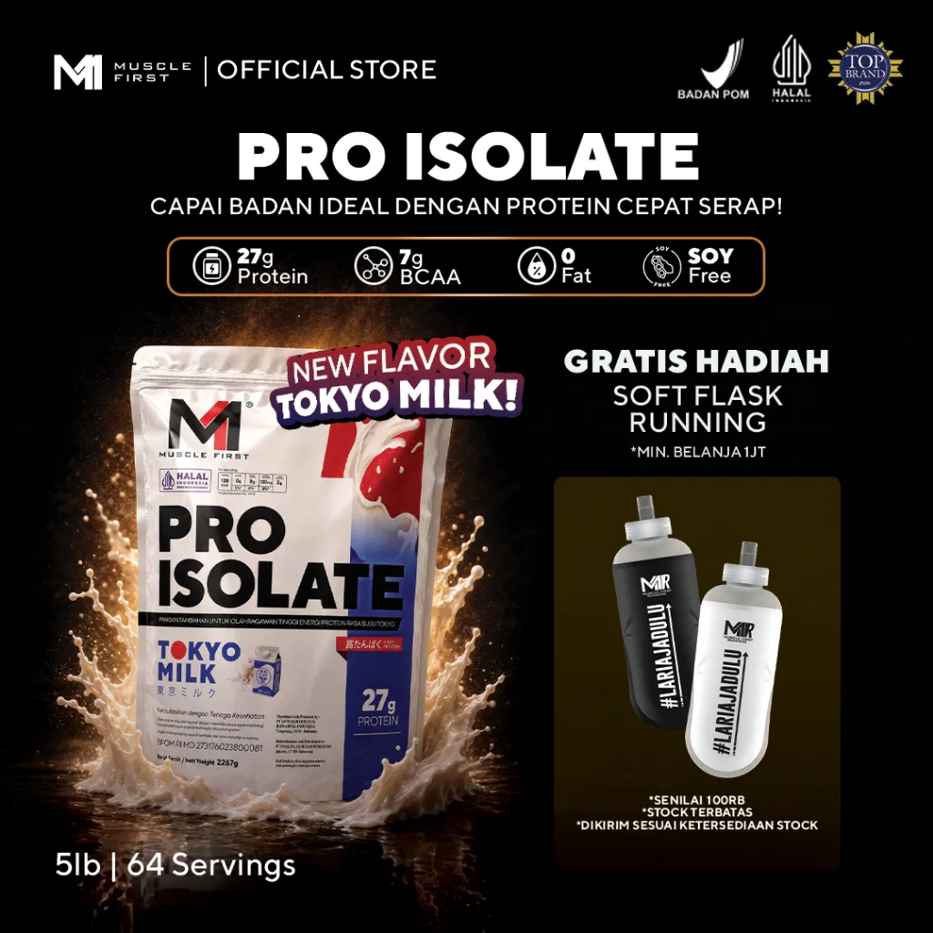 MUSCLE FIRST Pro Isolate 5lbs/2267gr - Whey Protein Suplemen Fitness