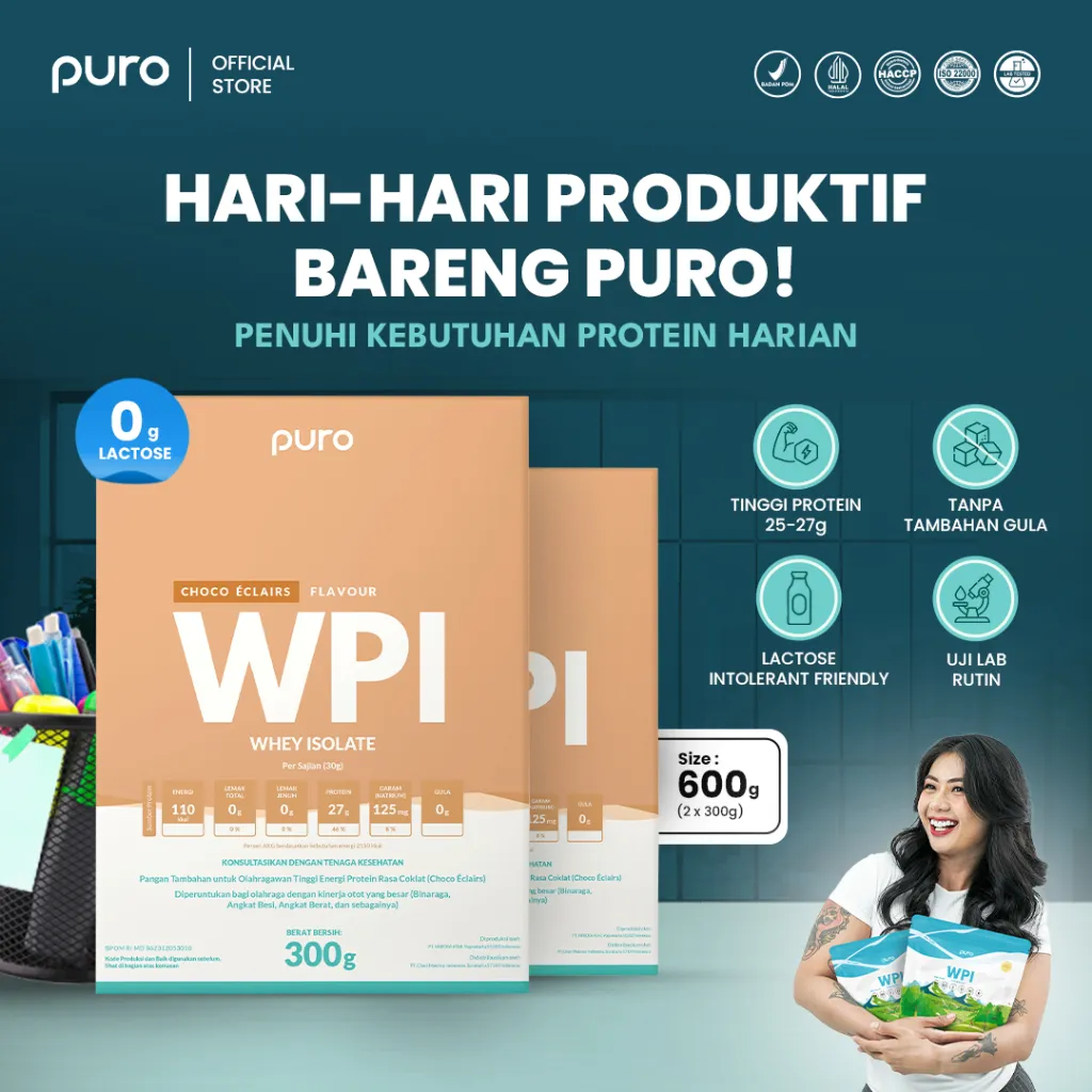 PURO ISOPRO WPI 90 WHEY ISOLATE 600gr