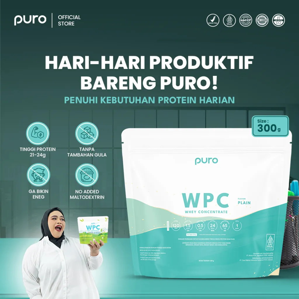 PURO WPC WPRO Whey Protein Concentrate 300gr