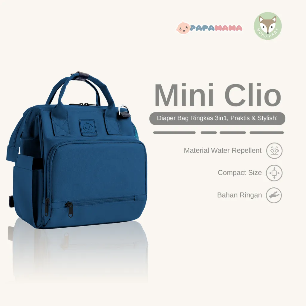 PAPAMAMA 1009 MINI CLIO 3in1 Diaper bag tas bayi