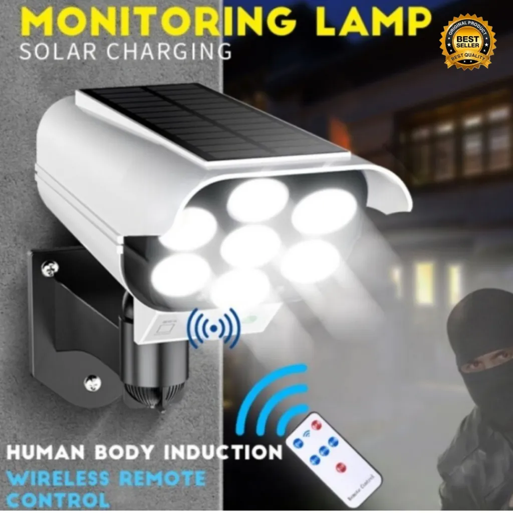 Lampu Taman Tenaga Surya 77 LED Plus Remote Sensor Light LED Anti Air IP66 / Solar Tenaga Matahari Lampu Solar Sorot 77 LED Tenaga Surya Matahari Anti Air Remote 77LED Murah Saja HIGH QUALITY TERBAIK