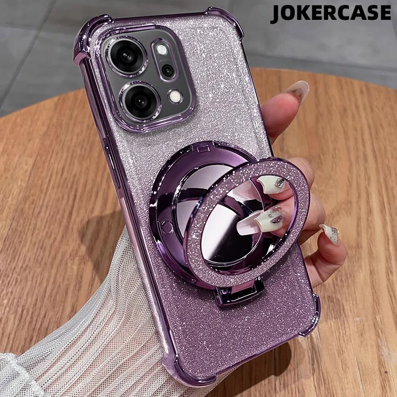 Glitter Card Case HP Redmi 9C A3 A2 12C 10C 14C Cermin Dengan Stand Redmi Case Silikon Casing A1 Note 7 8 9 9A 9T 13C Gemerlap Anti Shock Garskin Soft Case Redmi Note 13 10 11 12 14 Poco X3 Bracket Stand Redmi