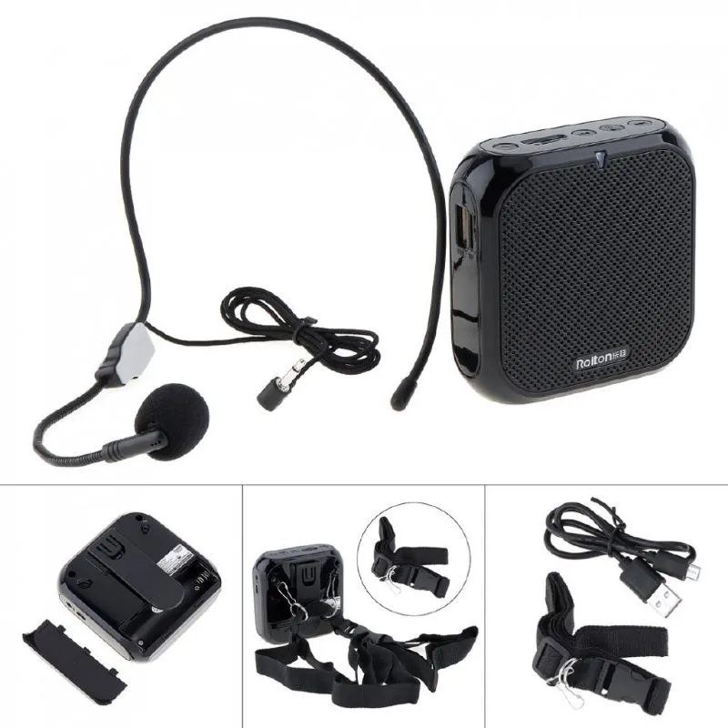 Rolton K400 Speaker Megaphone Mini dengan Kabel Audio