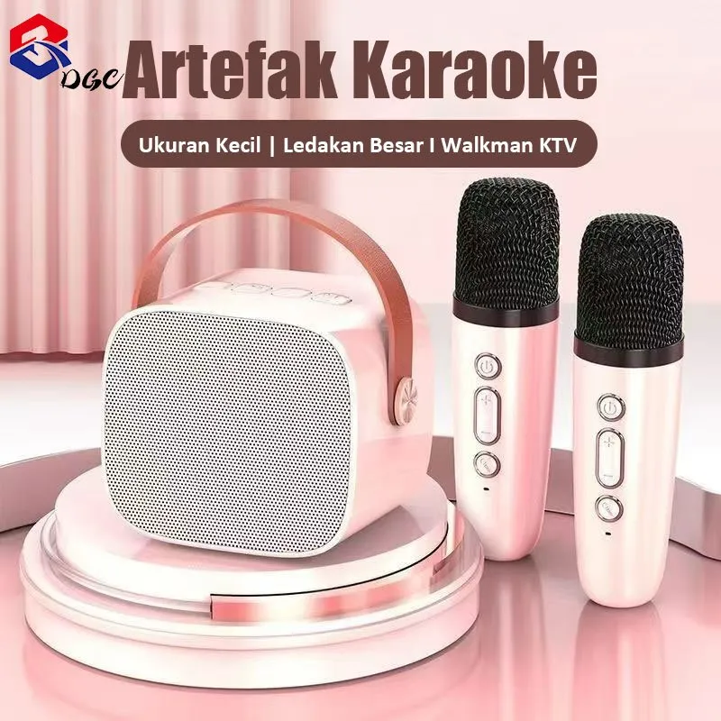 DGC k1 Speaker Mini Bluetooth 2 mic 1 Karaoke Bluetooth Speaker Karaoke Mini Full Bass Portable Wireless