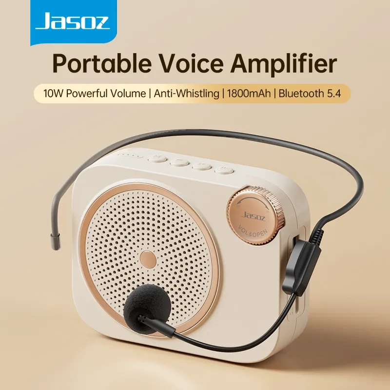 Jasoz Voice Amplifier Portable dengan Microphone Kabel Pengeras Suara Mini untuk Guru Mengajar Tour Guide