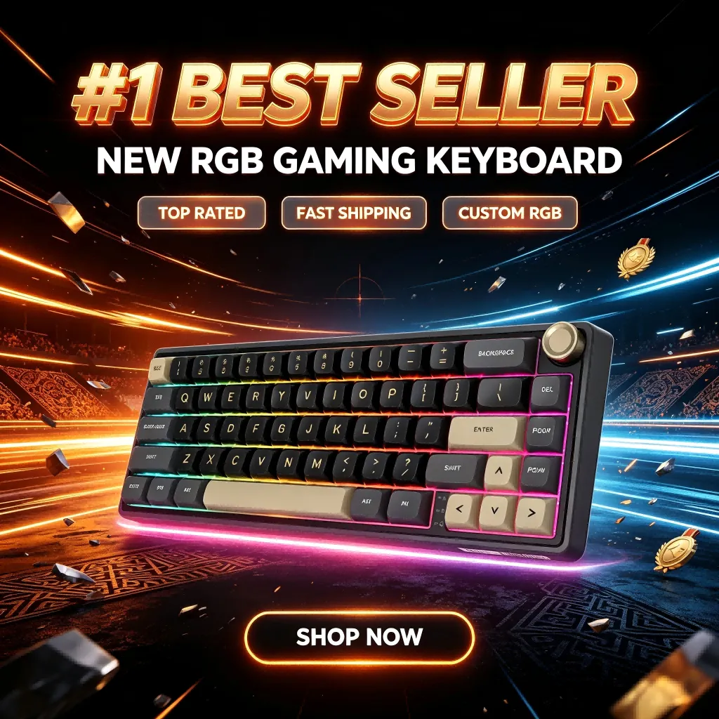 Royal Kludge RK R65 Black 66 key Wired Gaming Keyboard