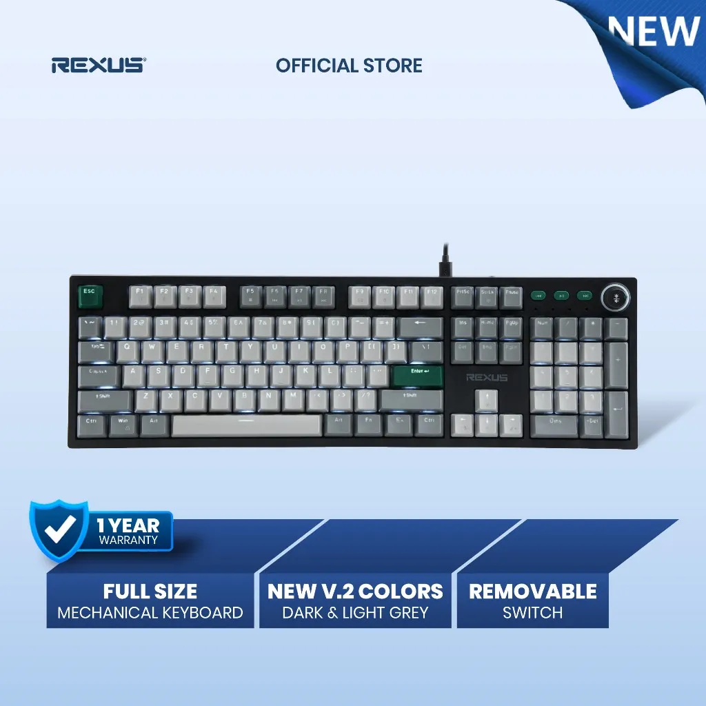 Rexus Heroic KX5 Keyboard Gaming Mechanical Full Size - Hotswap Switch
