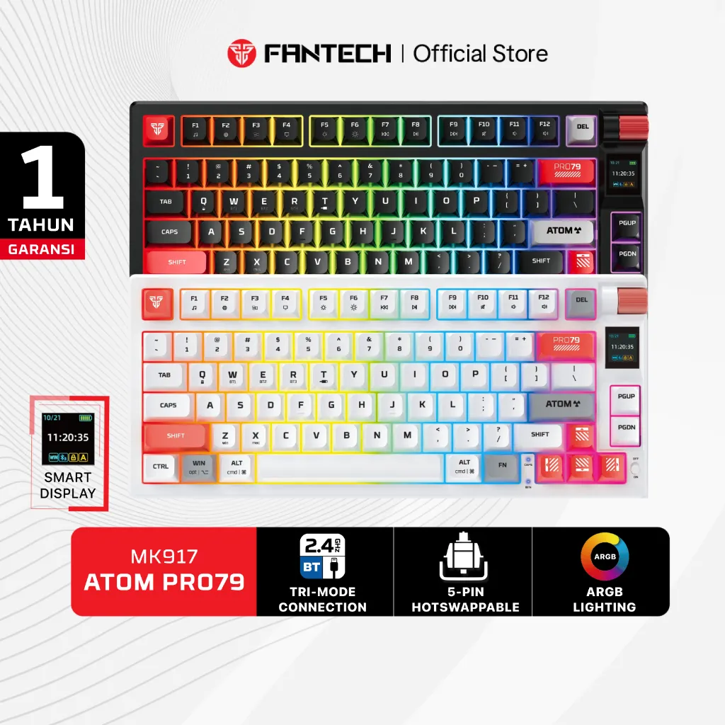 Fantech Atom Pro Wireless Mechanical Keyboard Mk914 Atom Pro 96 Wireless Keyboard Mechanical Gaming Hotswap 5 Pin ATOM PRO 63 83 96