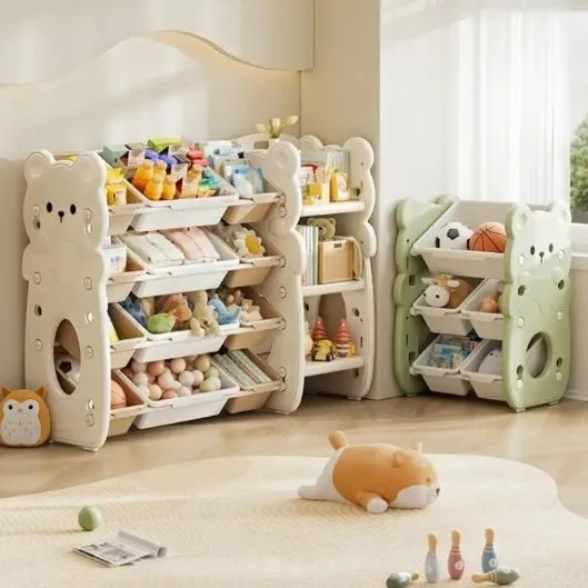 Rak bear mainan anak tempat penyimpanan Cabinet Storage Toys