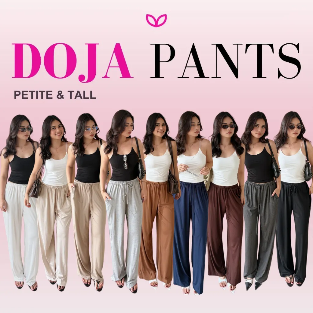 Pluffyschoice Doja Pants Celana Panjang Baggy Loose Wanita Bigsize