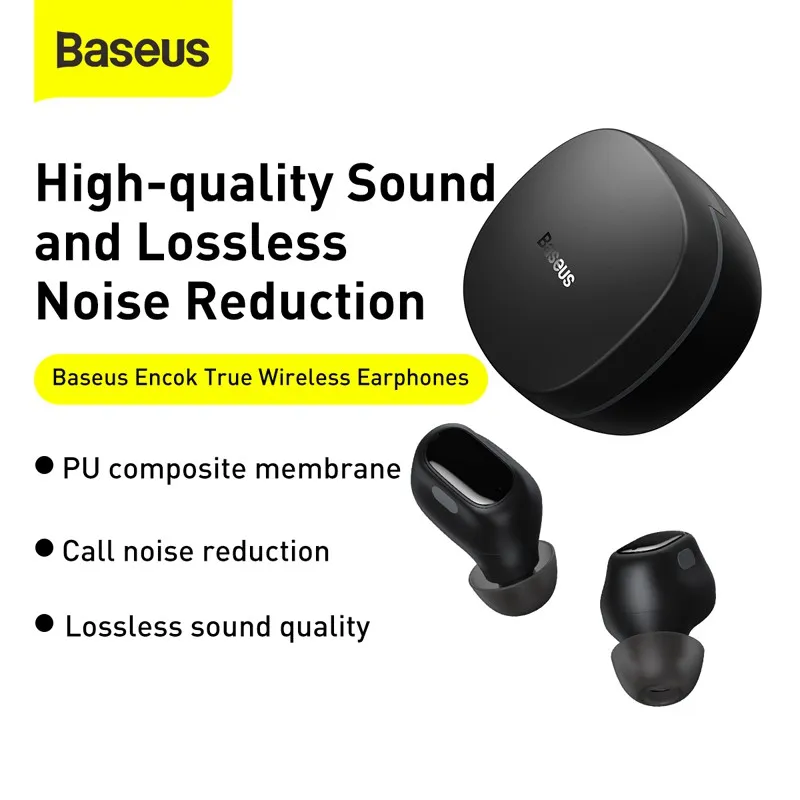 Baseus Encok WM01 true wireless bluetooth headset mini earbud TWS earbud Macaron earbud headset Lenovo Thinkplus EA166 Wireless Bluetooth