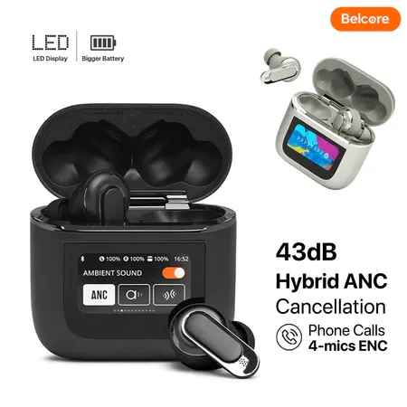 True Wireless Bluetooth Earphone Tour Pro 2 True wireless Noise Cancelling earbuds ANC ENC( BALANCE/BASS/JAZZ/STUDIO Mode adjustment)