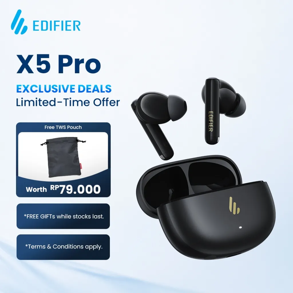 EDIFIER X5 Pro True Wireless Noise Cancellation In - Ear Headphones