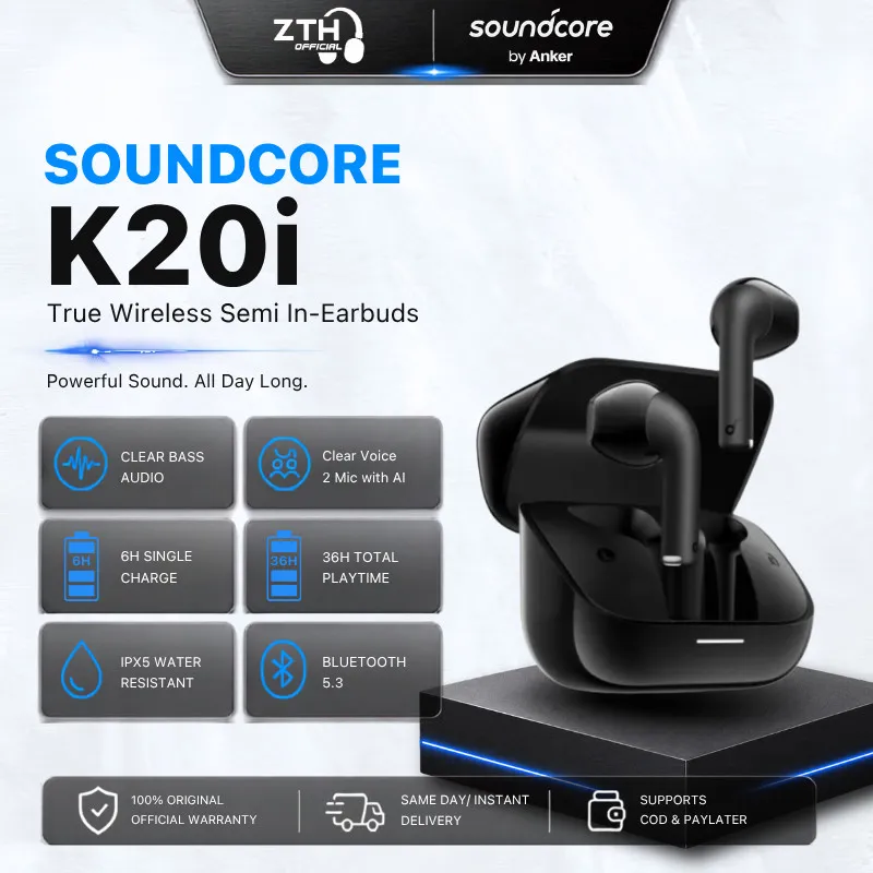 Anker Soundcore K20i TWS True Wireless In-Ear Earbuds Earphone