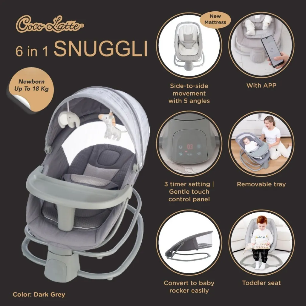 Cocolatte Snuggli Bouncer Swing Ayunan Bayi Otomatis