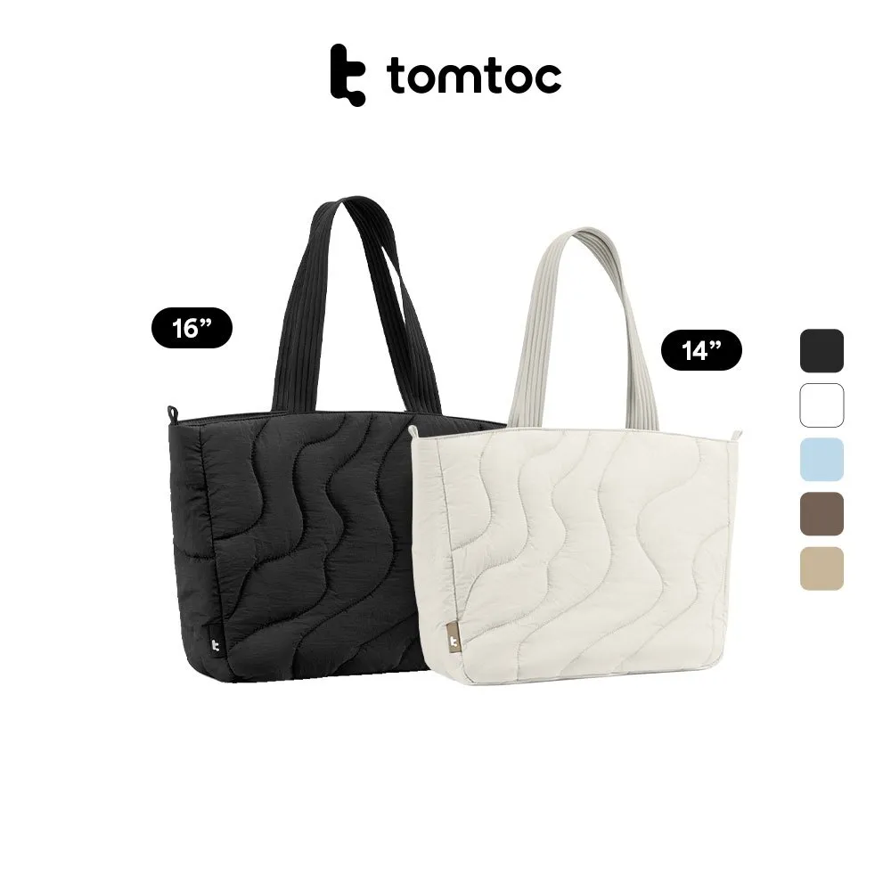 tomtoc Terra T38 Women Puffy Tote Bag for Laptop & Macbook Daily Office Bag - Tas Tote Wanita
