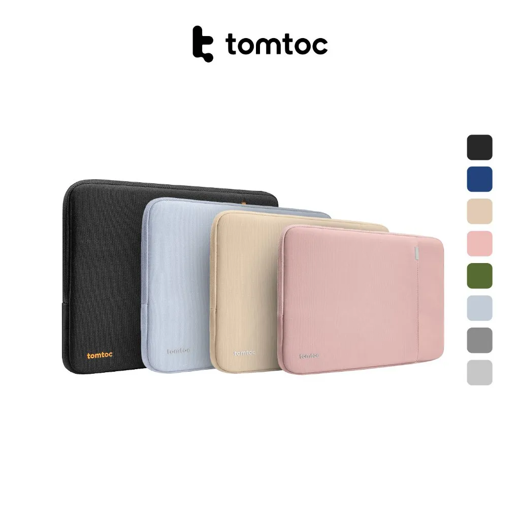 tomtoc A13 Laptop Sleeve 13 14 15 16 Inch Water Resistant MacBook Sleeve 360 Protective Laptop Bag - Tas Laptop