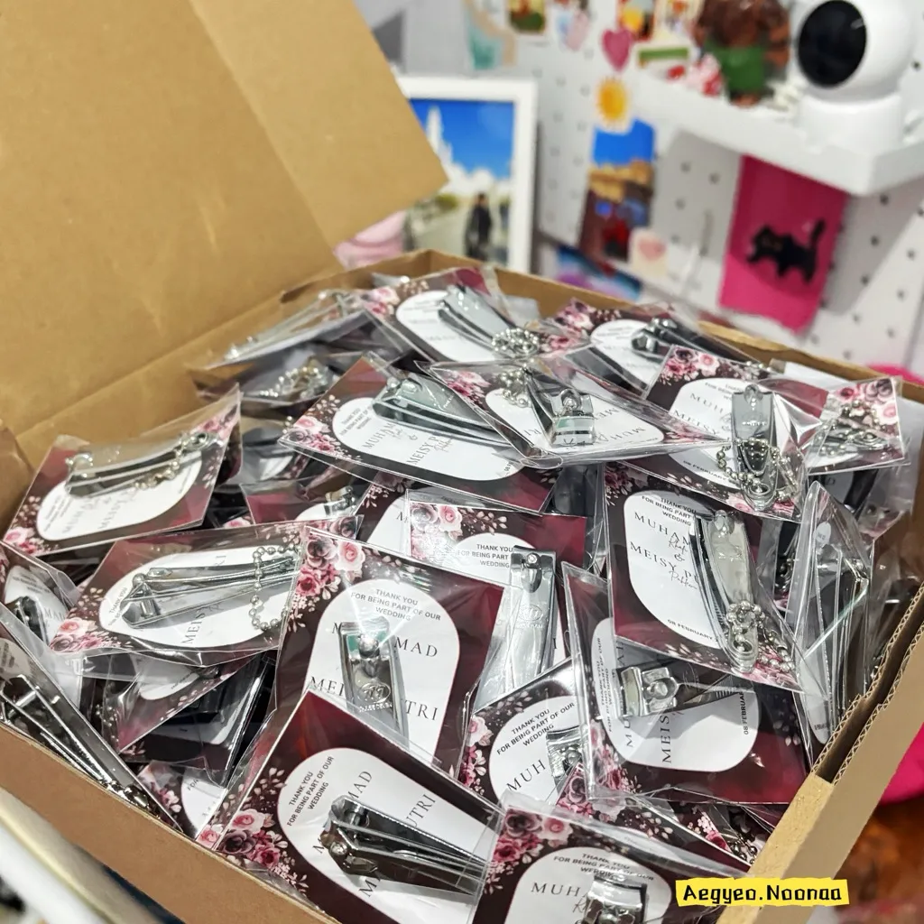 NEW PAKET 100 PCS GUNTING KUKU CUSTOM SOUVENIR PERNIKAHAN BACA DESKRIPSI!!