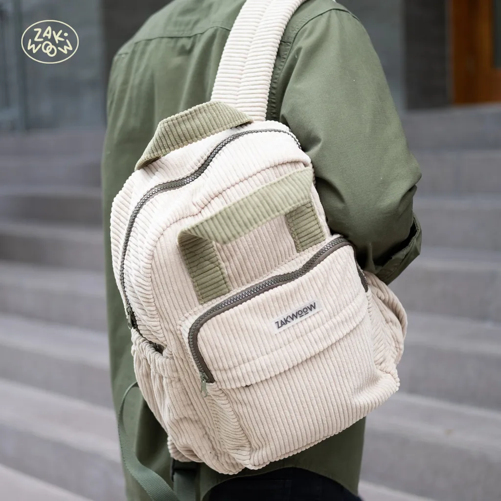 Zakwoowstyle Cava Backpack Medium | Ransel Medium Sekolah | Ransel Kuliah FREE KEYCHAIN (bundling tulis di notes warna raincover)
