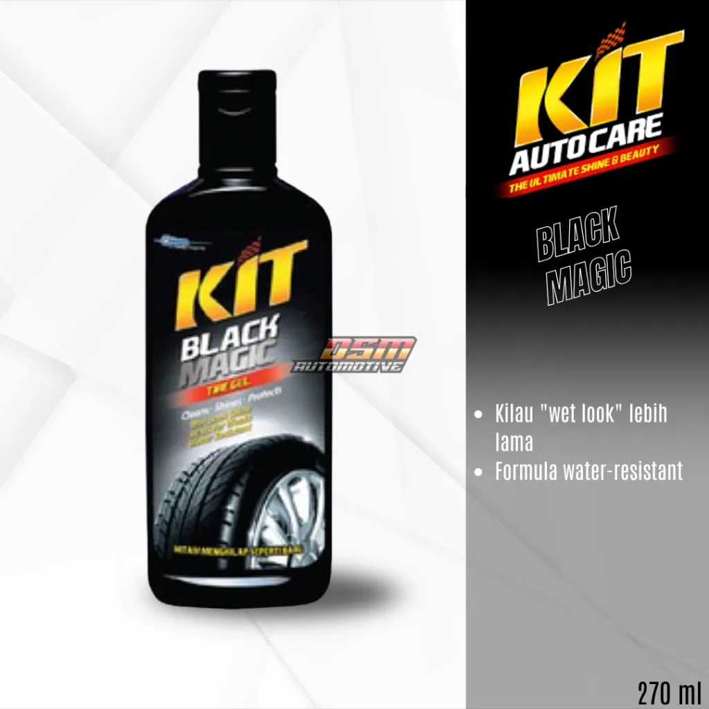 KIT Black Magic Tire Gel 270 ml / KIT Semir Ban Jadikan Ban Hitam Wet Look Lebih Lama