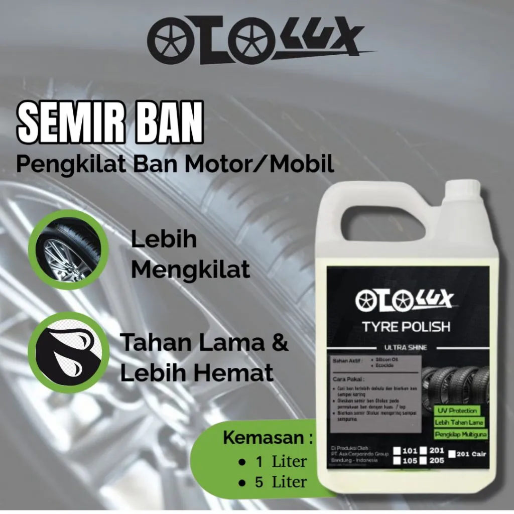 Semir Ban Galon 5 Liter - Semir Ban Literan - Semir ban Premium - Semir ban Otolux Powerlux