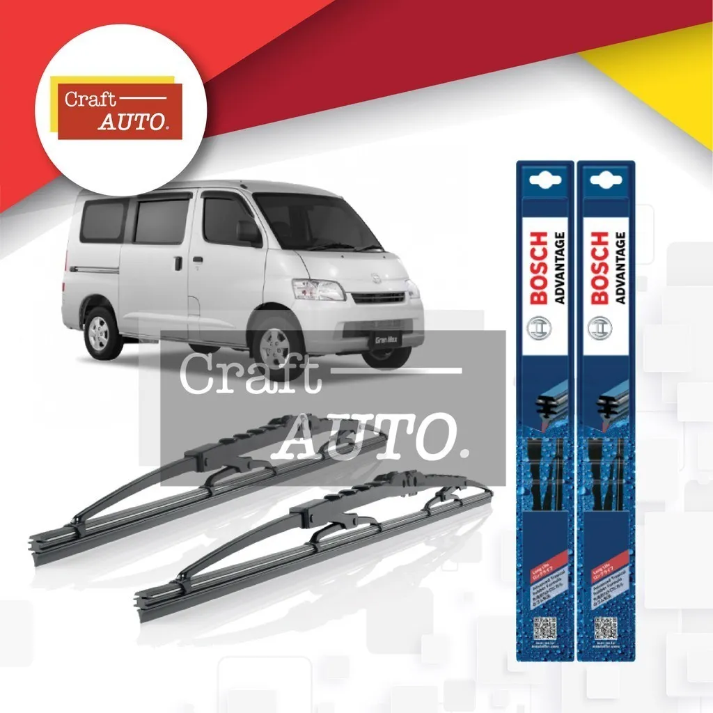 Wiper Mobil Sepasang (2pcs) Bosch Advantage Daihatsu Granmax Ukuran 19" & 19"