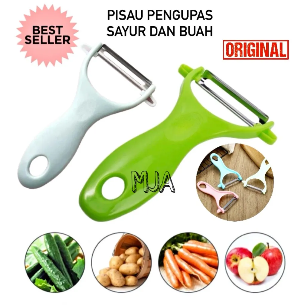 ( BISA COD ) PROMO Alat Pengupas Buah & Sayur / Pengupas Kulit Buah Sayuran / Peeler Knife Parutan Wortel Kentang Apel Alat Kupas Fruit Peeler Sayur Serbaguna