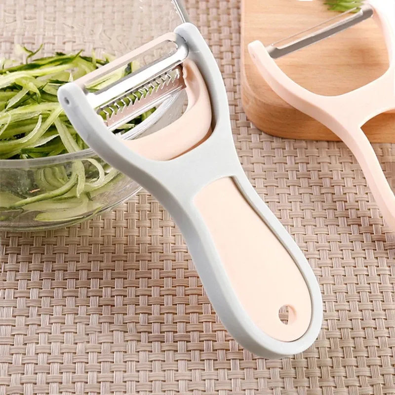 Venus Store Peeler 2 In 1 Alat Pengupas Kulit Buah Kentang Serbaguna / 2In1 Knife Peeler Pisau Dapur Kecil 960