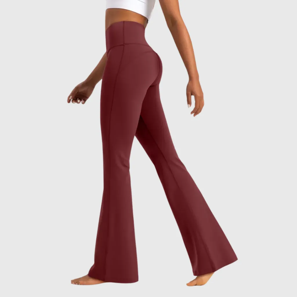 LACENSPORT - Anne Cloud Flared Legging Stretch & High Waist | Celana Wanita Flare Yoga Pilates Lifestyle