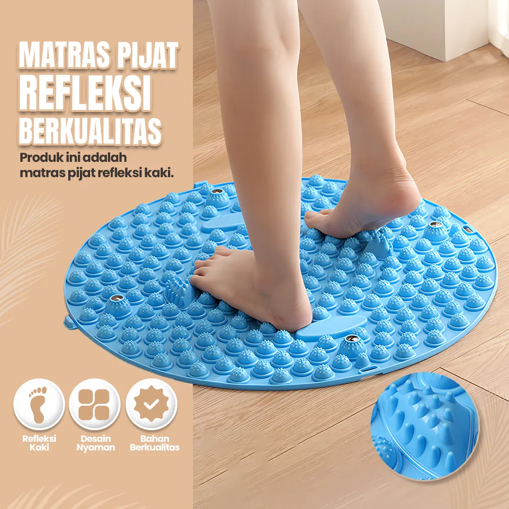 52 CM TrailTop Karpet Pijat Kaki Pijat Terapi Batu Refleksi Kaki Matras Yoga Foot Massager