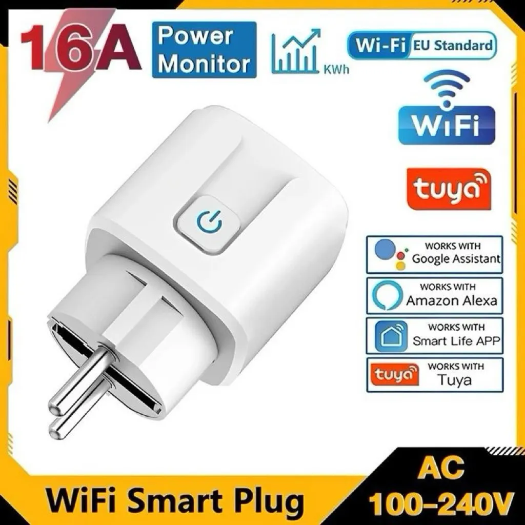 Tuya Smartlife WiFi Smart Plug 16A Wireless  Smartlife Saklar Colokan Stopkontak Timer
