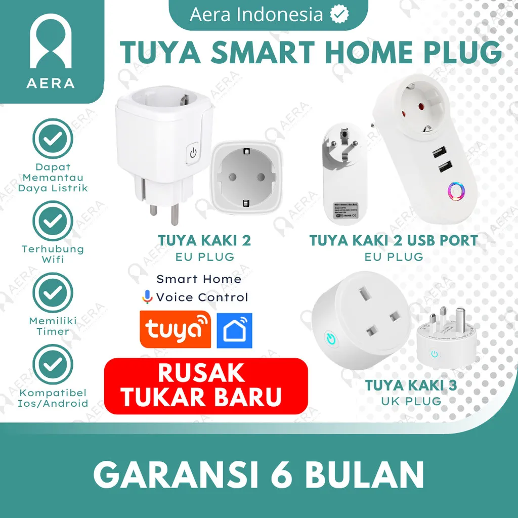 Tuya Smart Plug | Oversteker Kaki 3 | Tuya Smart Home Kaki 3 / Kaki 2 / Kaki 2 + USB | Tuya Smart Plug 3 | Stop Kontak Pintar | Stop Kontak Tuya | Smart Plug Wifi