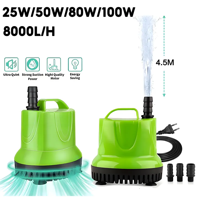8000L/H Pompa Air 10 tahun Tidak buruk Pompa Air Celup Aquarium 25w 50w pompa akuarium pompa air aquarium Pompa sumur dangkal CELUP AQUARIUM pompa air kolam ikan pompa kolam ikan